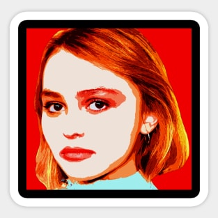 lily rose depp Sticker